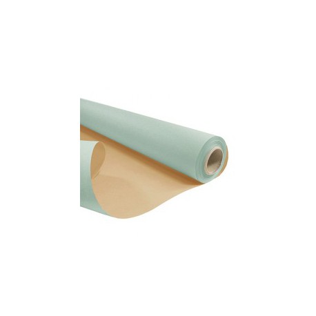 Rouleau kraft duo pastel vert sauge / brun