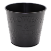 NOUVEAUTÉ: Cache-pot rond en zinc "Flowers & Garden" Noir - TPM