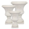 Cache-pot rond "Medicis" motif vieilli - MM