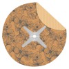 Bulles rondes Kraft étanche Décor Ginko Ø 86 cm 