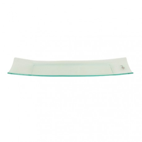 NOUVEAUTÉ: Coupe rectangle plate en verre transparent