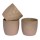 NOUVEAUTÉ: Cache-pot rose Mix 2 décors GM