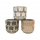 Cache pot rond - collection "Papillon"- Mix 3 couleurs - GM